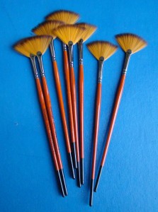 Pędzle wachlarzowe firmowe Renesans  nr 2