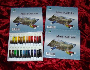 FARBA OLEJNA - KOMPLET 24 KOLORÓW X 12 ML MARIE'S