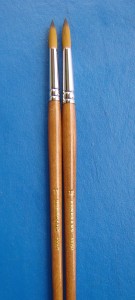 Pędzle okrągłe firmowe Renesans precyzyjne długa rączka nr 12