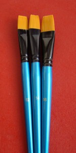 PĘDZEL PŁASKI SYNTETYK NR 18