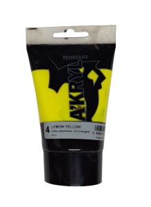 Renesans A'KRYL 100 ml - Żółta cytrynowa - nr 4