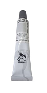 FARBA AKRYLOWA COLORS - 20 ML RENESANS - BIEL PERŁOWA - NR 31 - METALICZNA