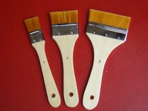 ZESTAW 3 PĘDZLI DO TLA SYNTETYKI RENESANS