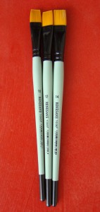 Pędzle płaskie firmowe Renesans  nr 14