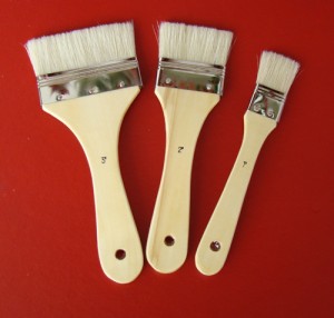 RENESANS - ZESTAW PĘDZLI DO TŁA 3 SZTUK SZCZECINA