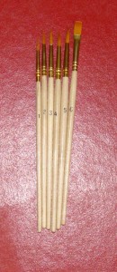 ZESTAW PĘDZLI PRECYZYJNYCH 6 SZTUK SYNTETYK