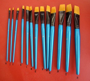 PĘDZEL PŁASKI SYNTETYK NR 20